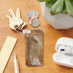 A Garden by Albert Joseph Moore, Vintage Portrait Keychain
