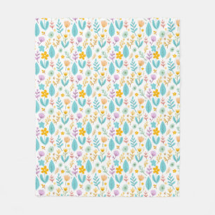 A Garden Full of Colors Fleece Blanket