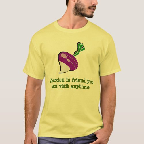 A garden is friend cute turnip gardening T_Shirt