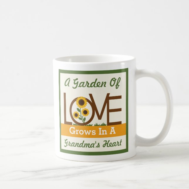 A Garden of Love Grows in a Grandma's Heart Mug (Right)
