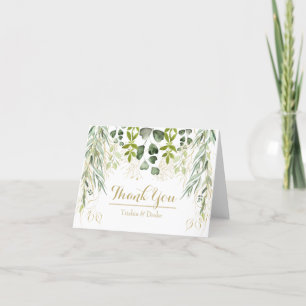 A Garden of Thanks Folded Thank You Card
