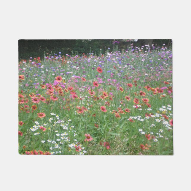 "A Garden of Wild Flowers!" Doormat (Front)