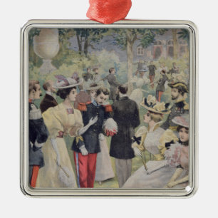 A Garden party at the Elysee Metal Ornament