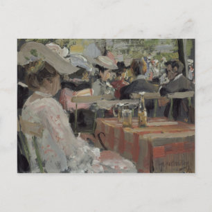 A Garden Restaurant, 1906 Postcard
