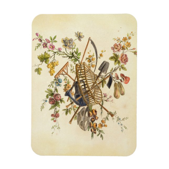 A garden textile design, from 'Oeuvre contenant un Magnet (Vertical)