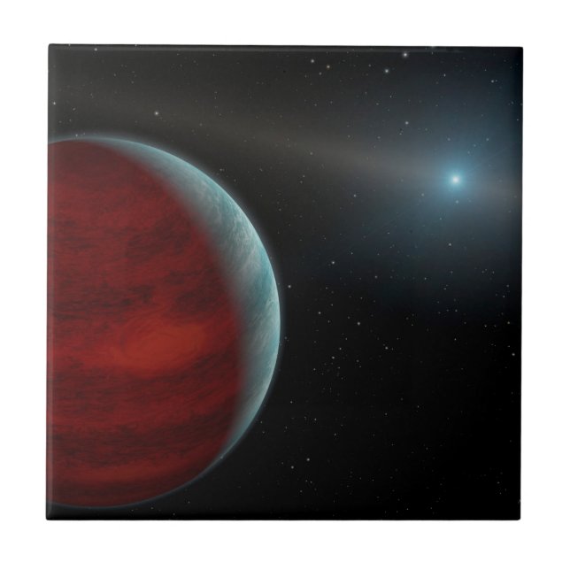 A Gas Giant Planet Around A White Dwarf Star. Ceramic Tile (Front)