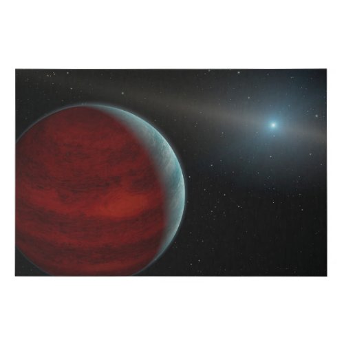 A Gas Giant Planet Around A White Dwarf Star Faux Canvas Print