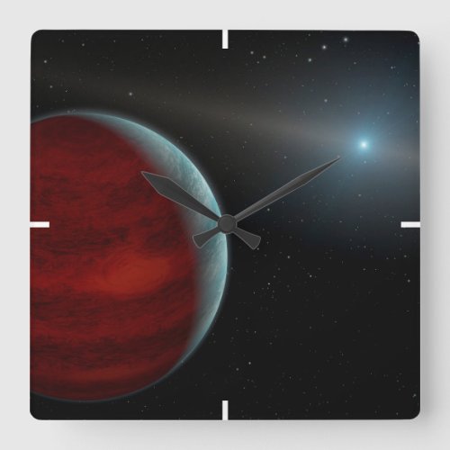 A Gas Giant Planet Around A White Dwarf Star Square Wall Clock