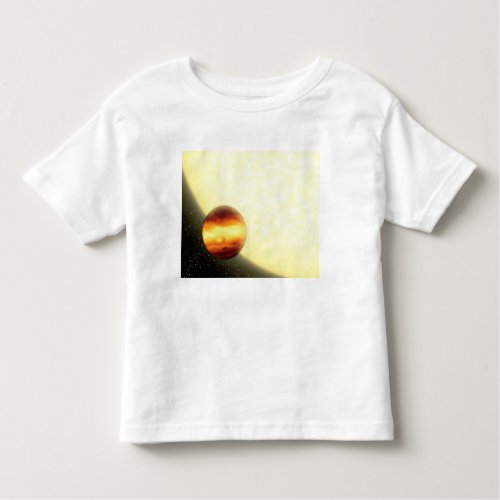 A gas_giant planet orbiting very close toddler t_shirt