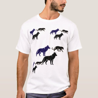 A Gathering of Wild Spirits: Wolf, Panther, and Cu T-Shirt