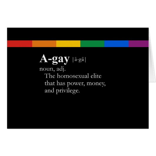 A-GAY (Front Horizontal)