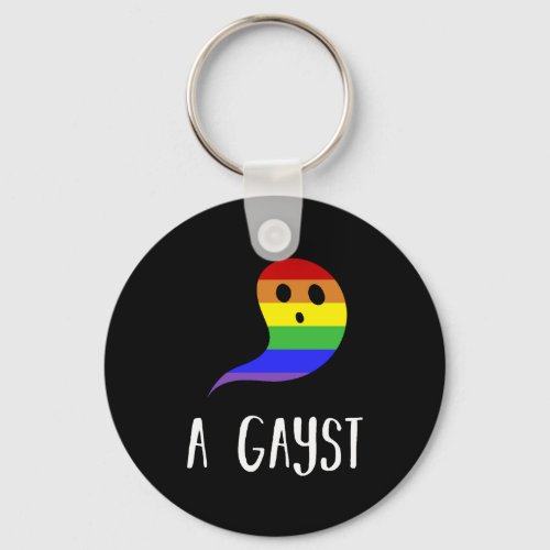 A Gayst  Gay Pride Gay Halloween LGBT Keychain