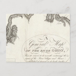 A General Map Of The River Ohio Postcard