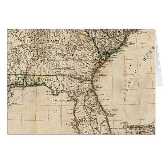 A General Map of the Southern British Colonies Cards (Front Horizontal)