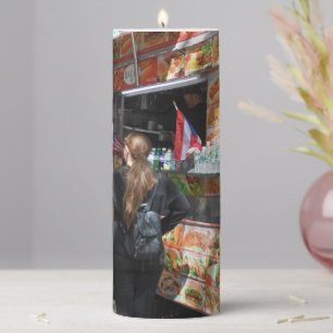 A Genesis of Pumped-up Surprises Pillar Candle