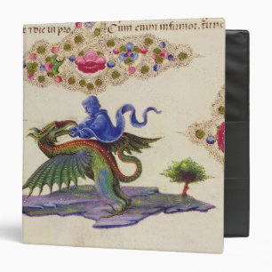 A Genie and Winged Monster 3 Ring Binder