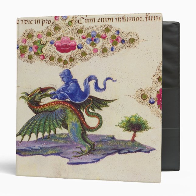 A Genie and Winged Monster 3 Ring Binder (Front/Inside)