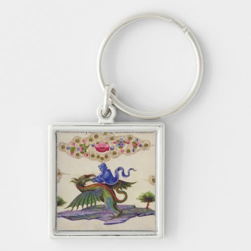 A Genie and Winged Monster Keychain