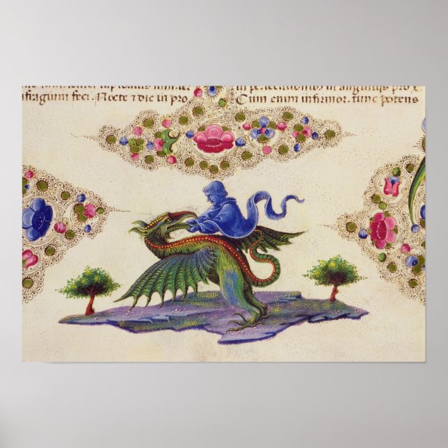 A Genie and Winged Monster Poster (Front)