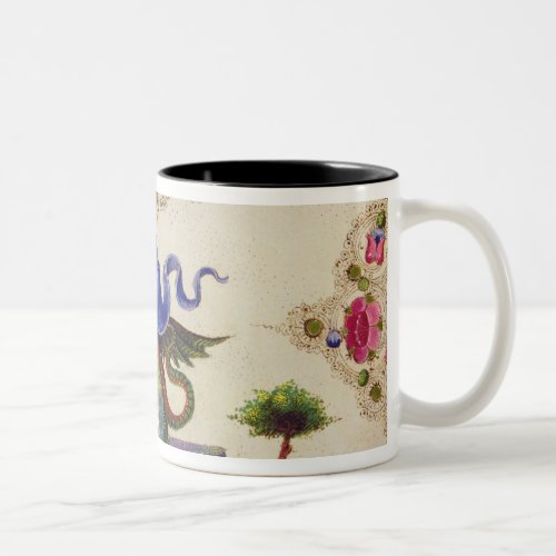 A Genie and Winged Monster Two_Tone Coffee Mug