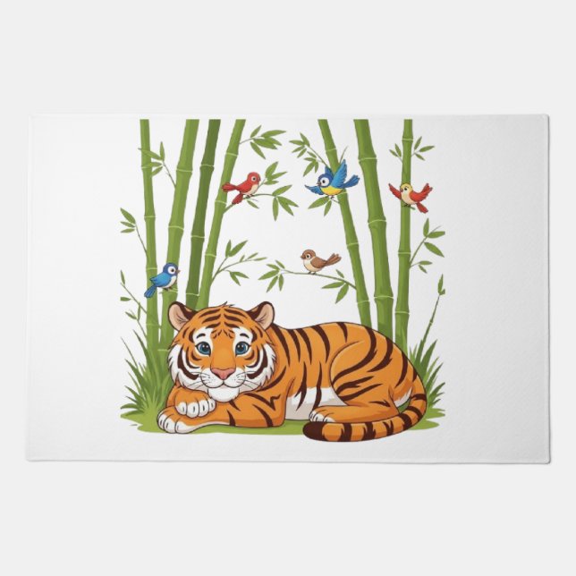 A Gentle Jungle Nap Doormat (Front)