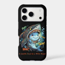 A Gentle Soul in a Wild Mask Cute shark
