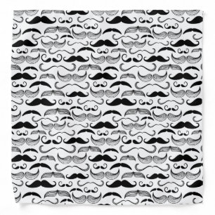 A Gentlemen's Club. Mustache pattern 2 Bandana