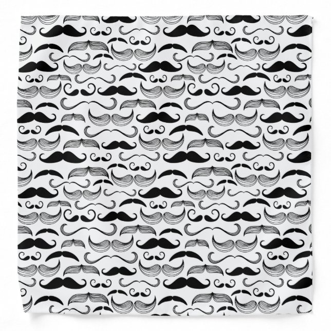 A Gentlemen's Club. Mustache pattern 2 Bandana (Front)