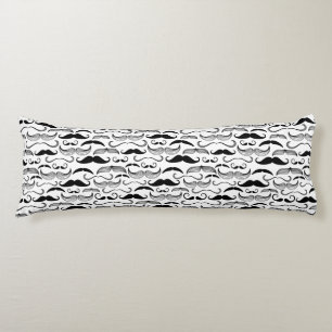 A Gentlemen's Club. Mustache pattern 2 Body Pillow