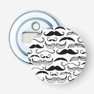 A Gentlemen's Club. Mustache pattern 2 Bottle Opener