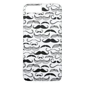 A Gentlemen's Club. Mustache pattern 2 iPhone 8 Plus/7 Plus Case