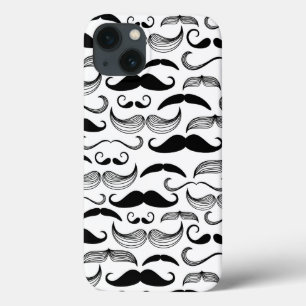 A Gentlemen's Club. Mustache pattern 2 iPhone 13 Case