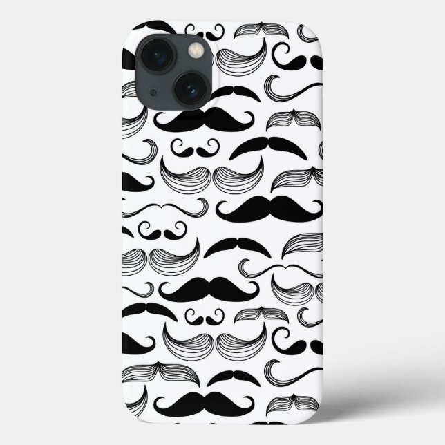 A Gentlemen's Club. Mustache pattern 2 Case-Mate iPhone Case (Back)