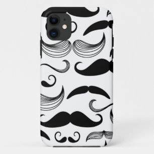 A Gentlemen's Club. Mustache pattern 2 iPhone 11 Case