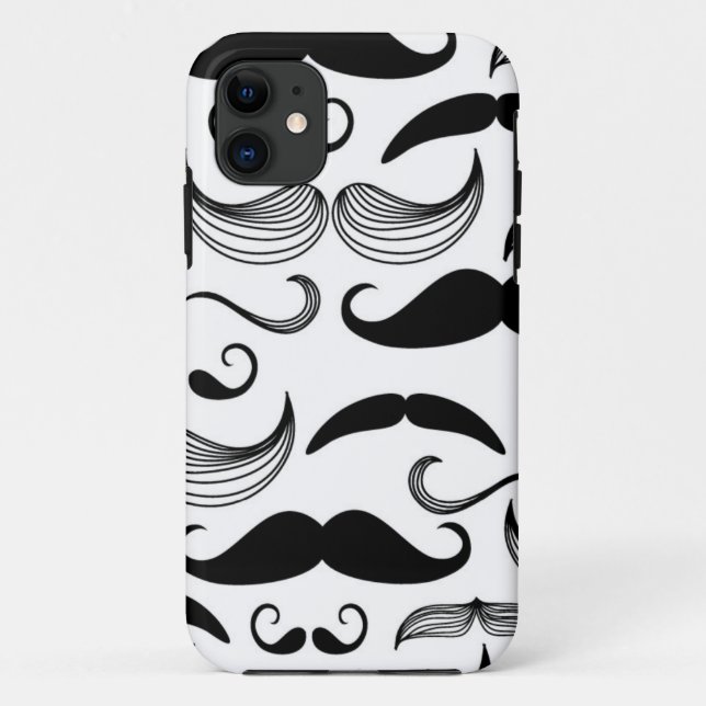 A Gentlemen's Club. Mustache pattern 2 Case-Mate iPhone Case (Back)