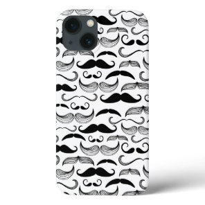 A Gentlemen's Club. Mustache pattern 2 iPhone 13 Case