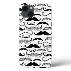 A Gentlemen's Club. Mustache pattern 2 iPhone 13 Case