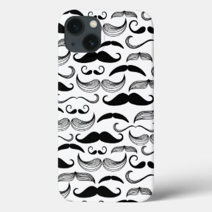 A Gentlemen's Club. Mustache pattern 2 iPhone 13 Case