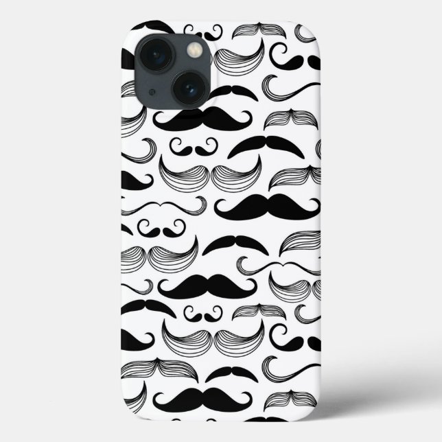 A Gentlemen's Club. Mustache pattern 2 Case-Mate iPhone Case (Back)
