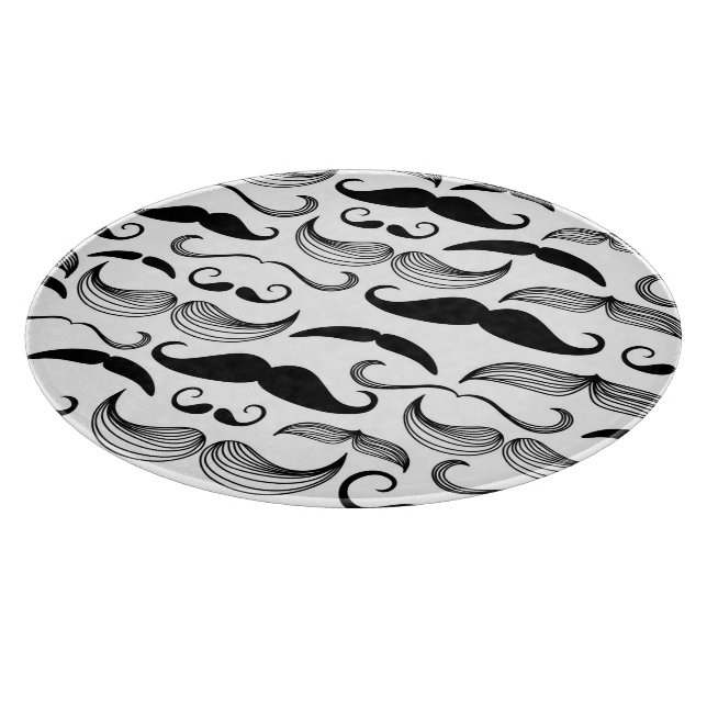 A Gentlemen's Club. Mustache pattern 2 Cutting Board (Corner)