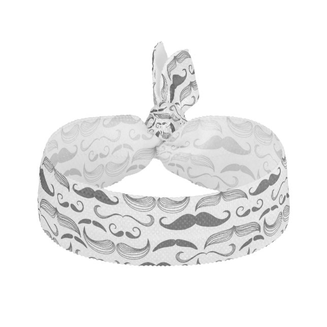 A Gentlemen's Club. Mustache pattern 2 Hair Tie (Front)