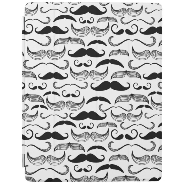 A Gentlemen's Club. Mustache pattern 2 iPad Smart Cover (Front)