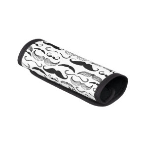 A Gentlemen's Club. Mustache pattern 2 Luggage Handle Wrap