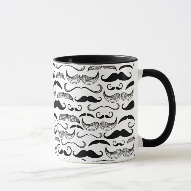 A Gentlemen's Club. Mustache pattern 2 Mug (Right)