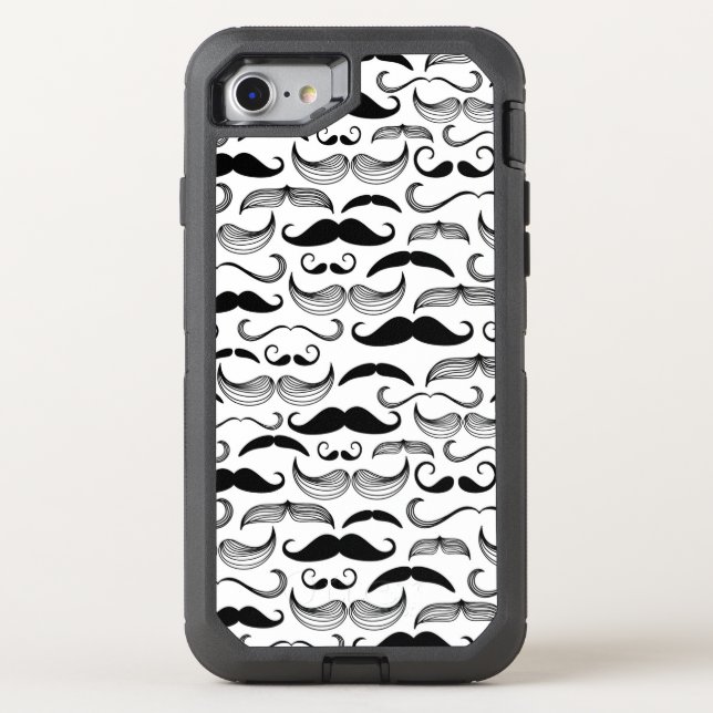 A Gentlemen's Club. Mustache pattern 2 Otterbox iPhone Case (Back)