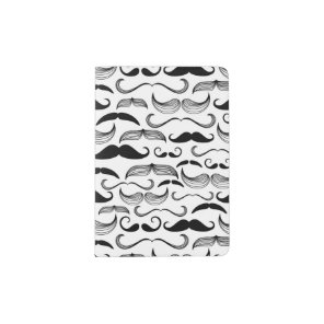 A Gentlemen's Club. Mustache pattern 2 Passport Holder