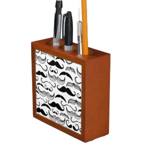A Gentlemen's Club. Mustache pattern 2 Pencil/Pen Holder