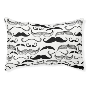 A Gentlemen's Club. Mustache pattern 2 Pet Bed