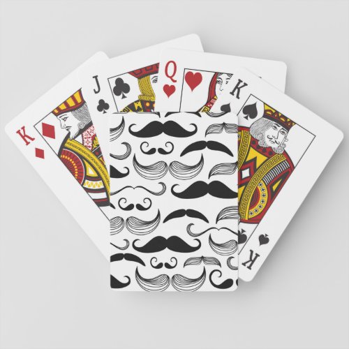 A Gentlemens Club Mustache pattern 2 Playing Cards