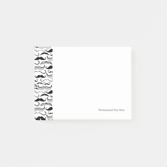 A Gentlemen's Club. Mustache pattern 2 Post-it Notes (Front)